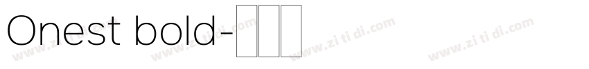 Onest bold字体转换